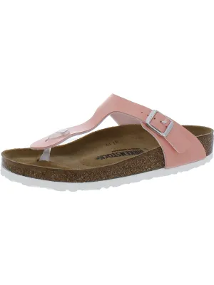 Gizeh  BS Womens Patent Leather Comfort Fit Footbed Sandals