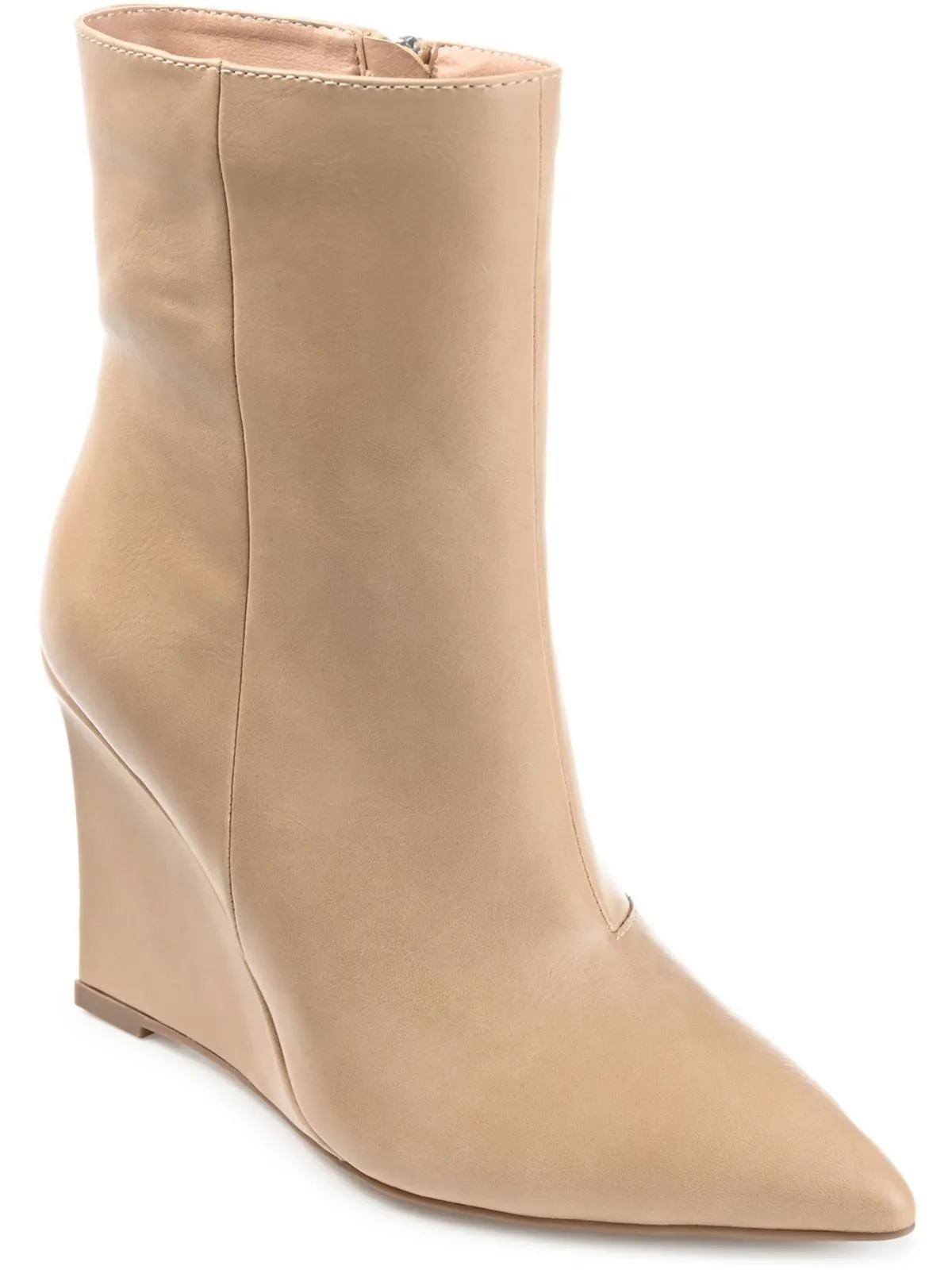 Glorria Womens Faux Leather Ankle Boots