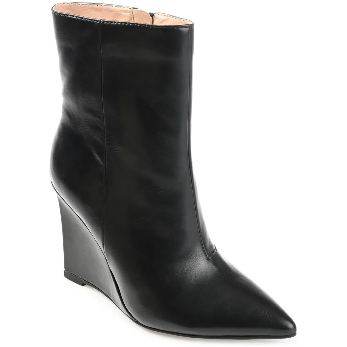 Glorria Womens Faux Leather Ankle Boots