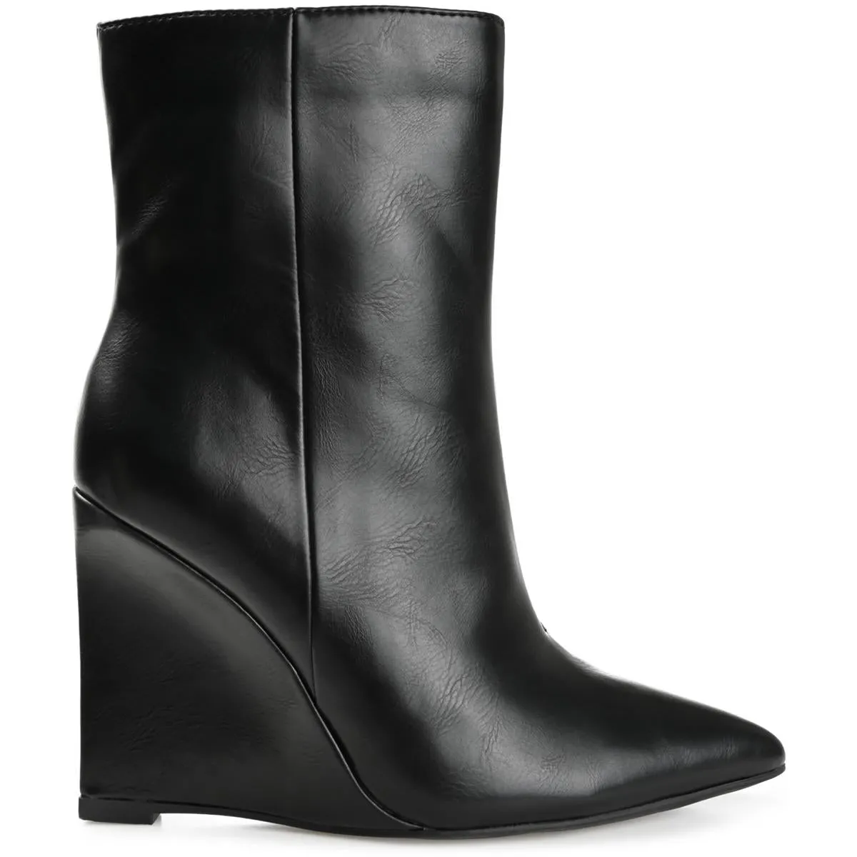 Glorria Womens Faux Leather Ankle Boots