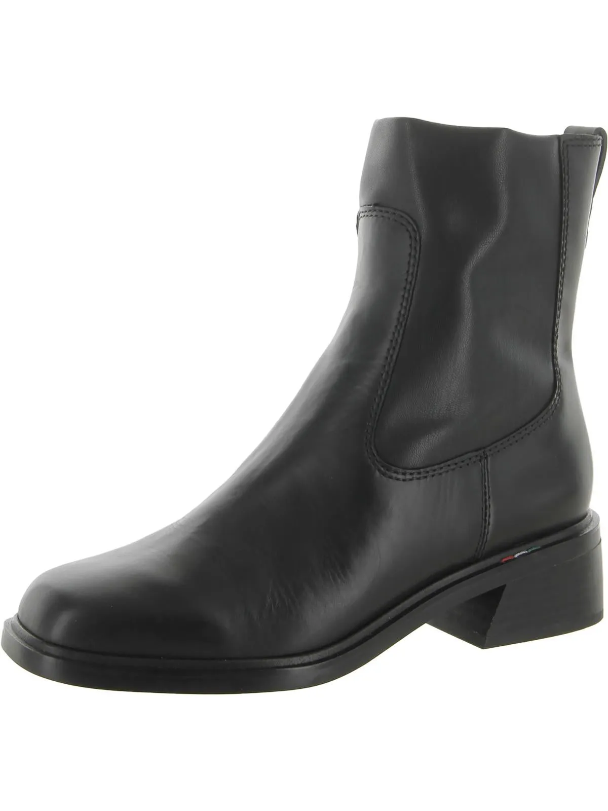 Gracelyn Womens Leather Square Toe Ankle Boots