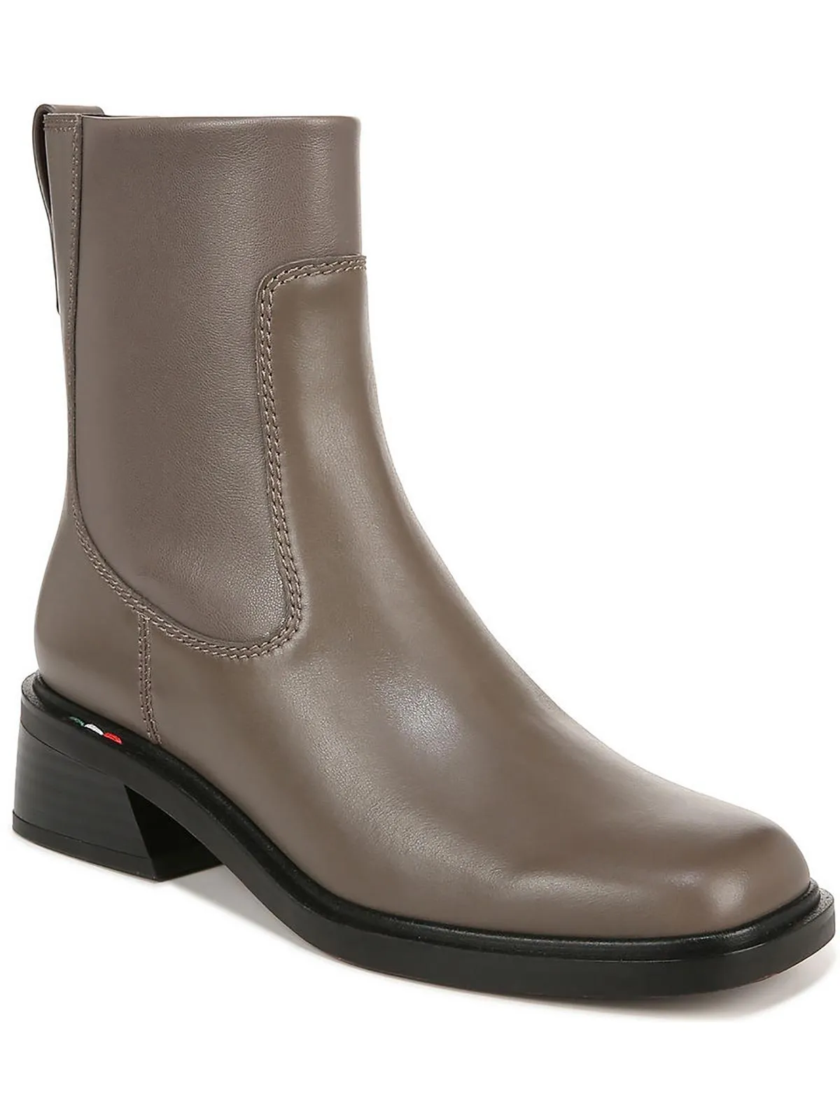 Gracelyn Womens Leather Square Toe Ankle Boots
