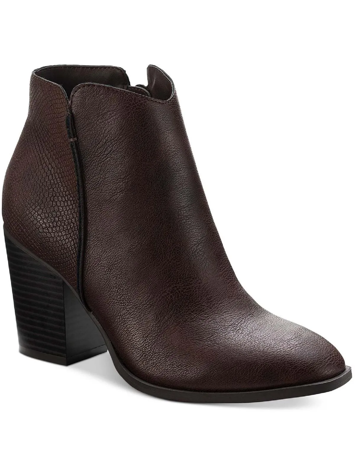 Graceyy  Womens Faux Leather Ankle Ankle Boots