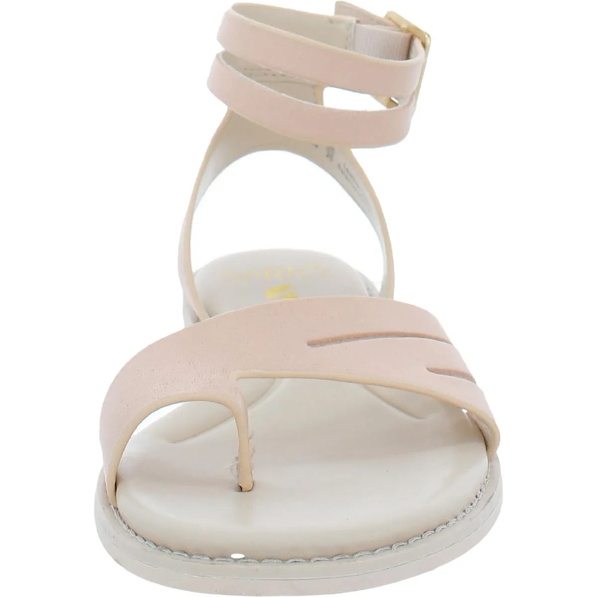 Greene Womens Leather Toe Loop Ankle Strap