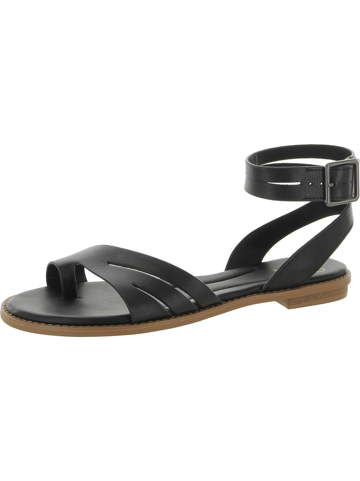 Greene Womens Leather Toe Loop Ankle Strap