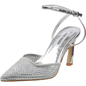 Gretzkey Womens Rhinestone Patent Ankle Strap