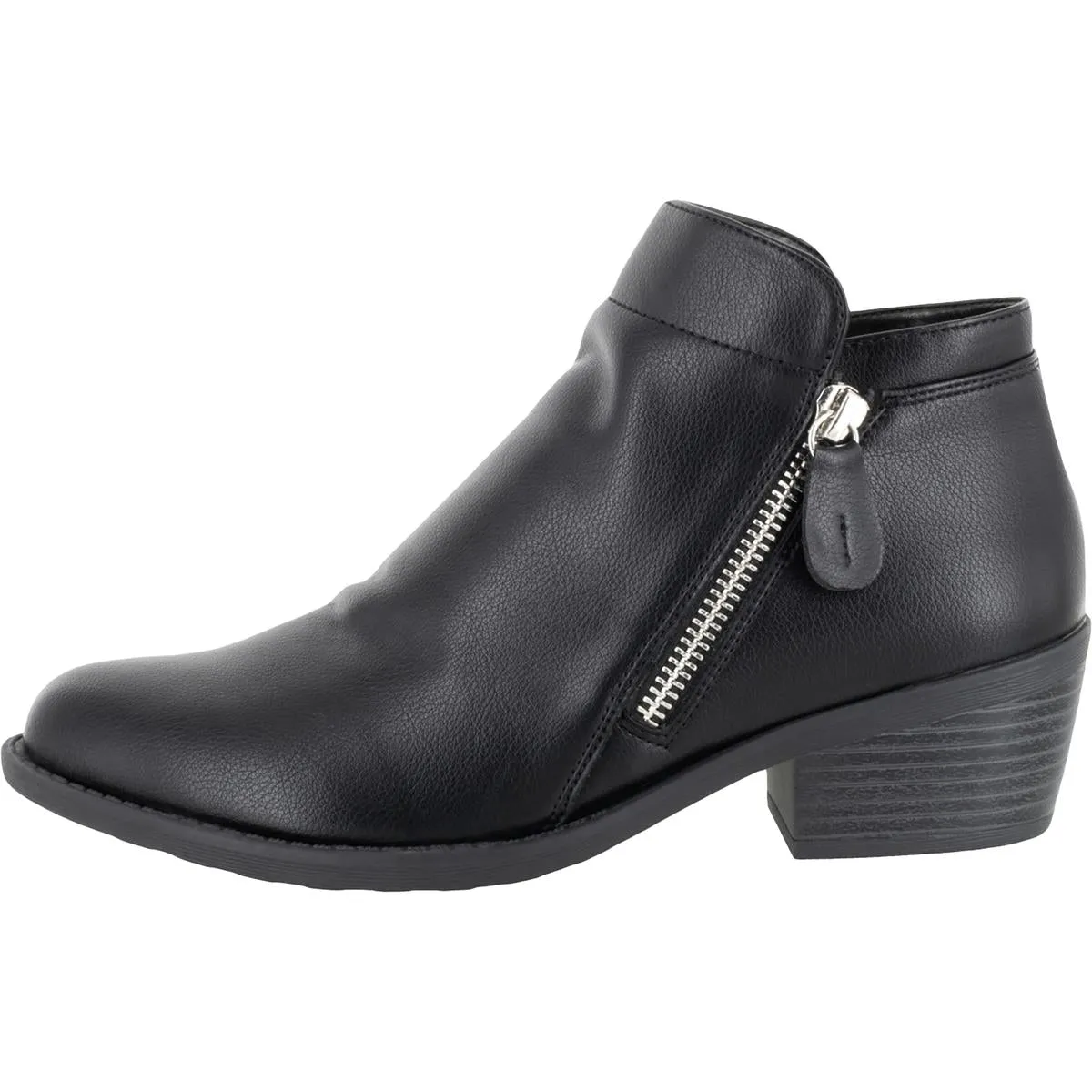 Gusto Womens Faux Leather Ankle Booties