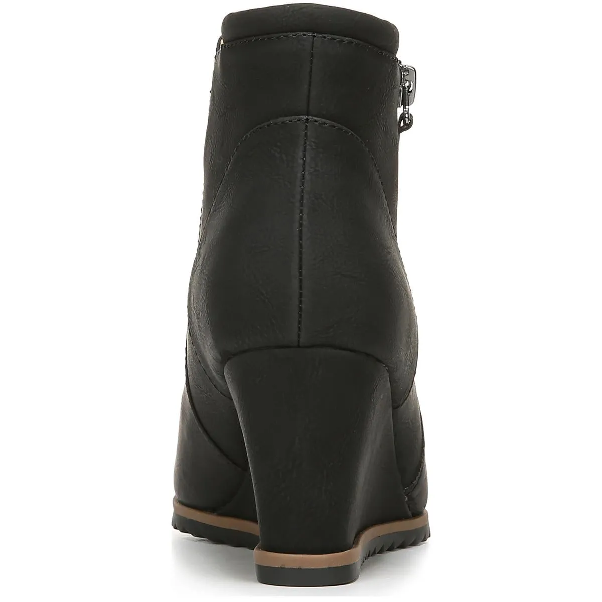 Haley Womens Zipper Ankle Wedge Boots