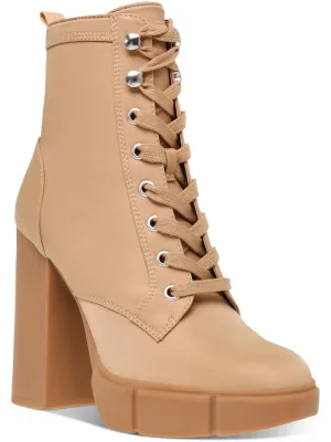 Hani Womens Ankle Booties Combat & Lace-up Boots