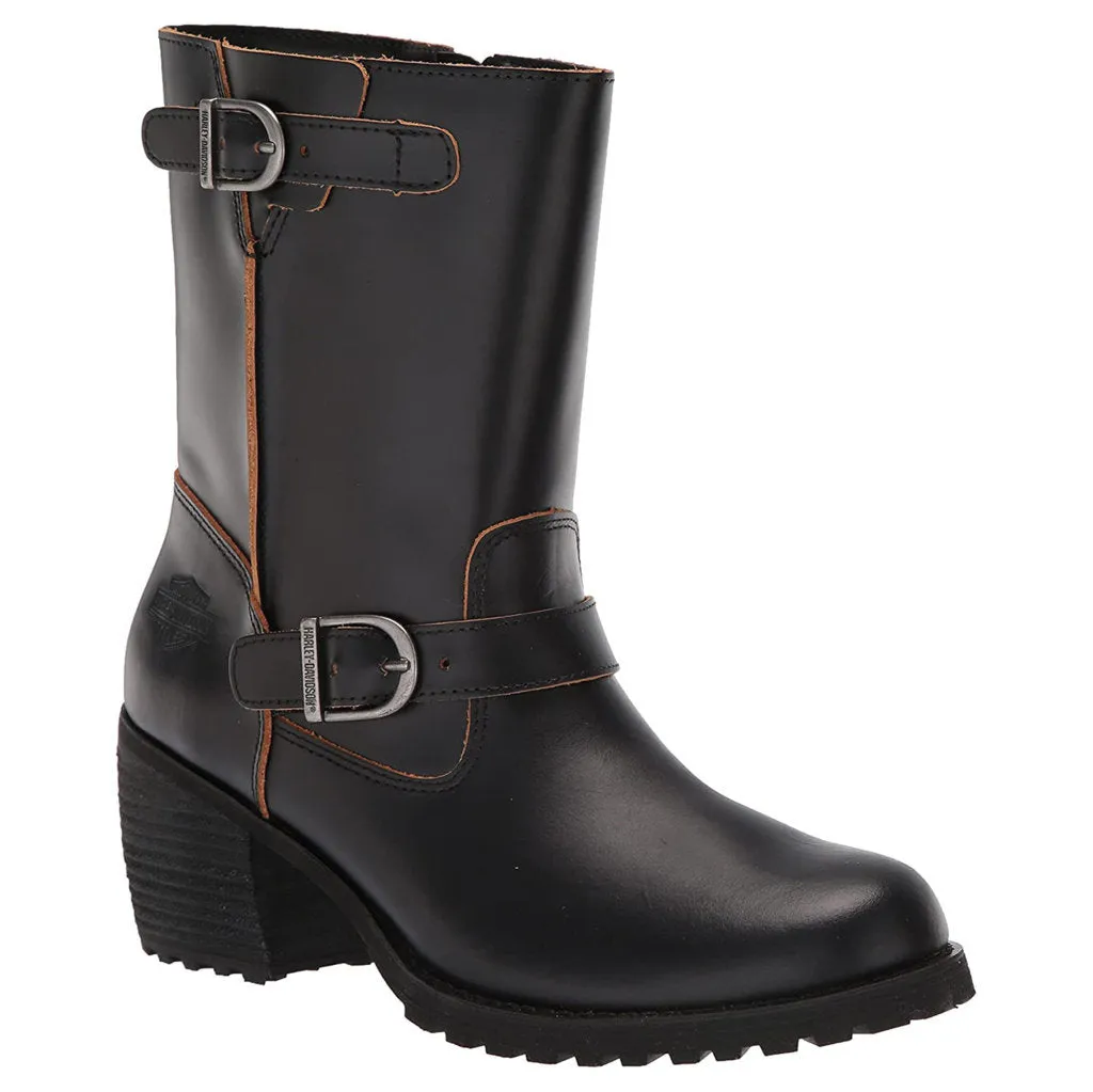 Harley Davidson Lalanne Full Grain Leather Women's Block Heel Boots
