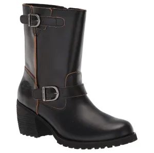 Harley Davidson Lalanne Full Grain Leather Women's Block Heel Boots
