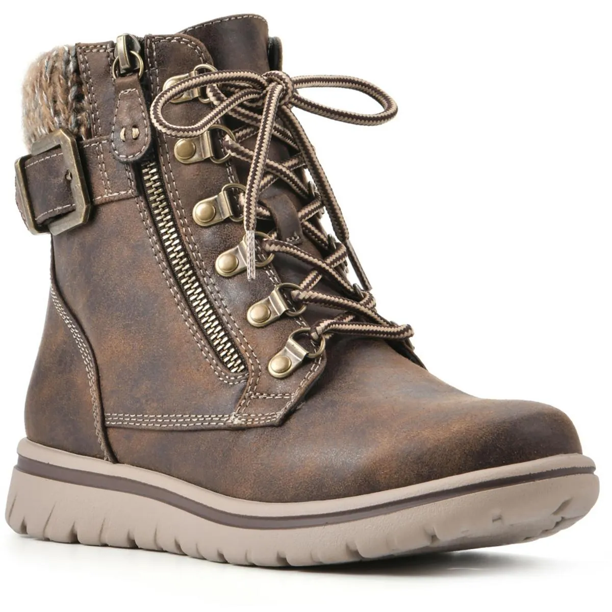 Hearty Womens Ankle Outdoors Combat & Lace-up Boots