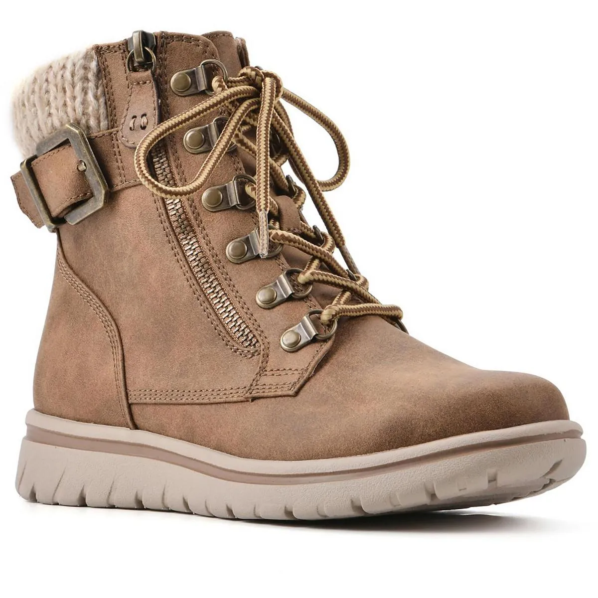 Hearty Womens Ankle Outdoors Combat & Lace-up Boots
