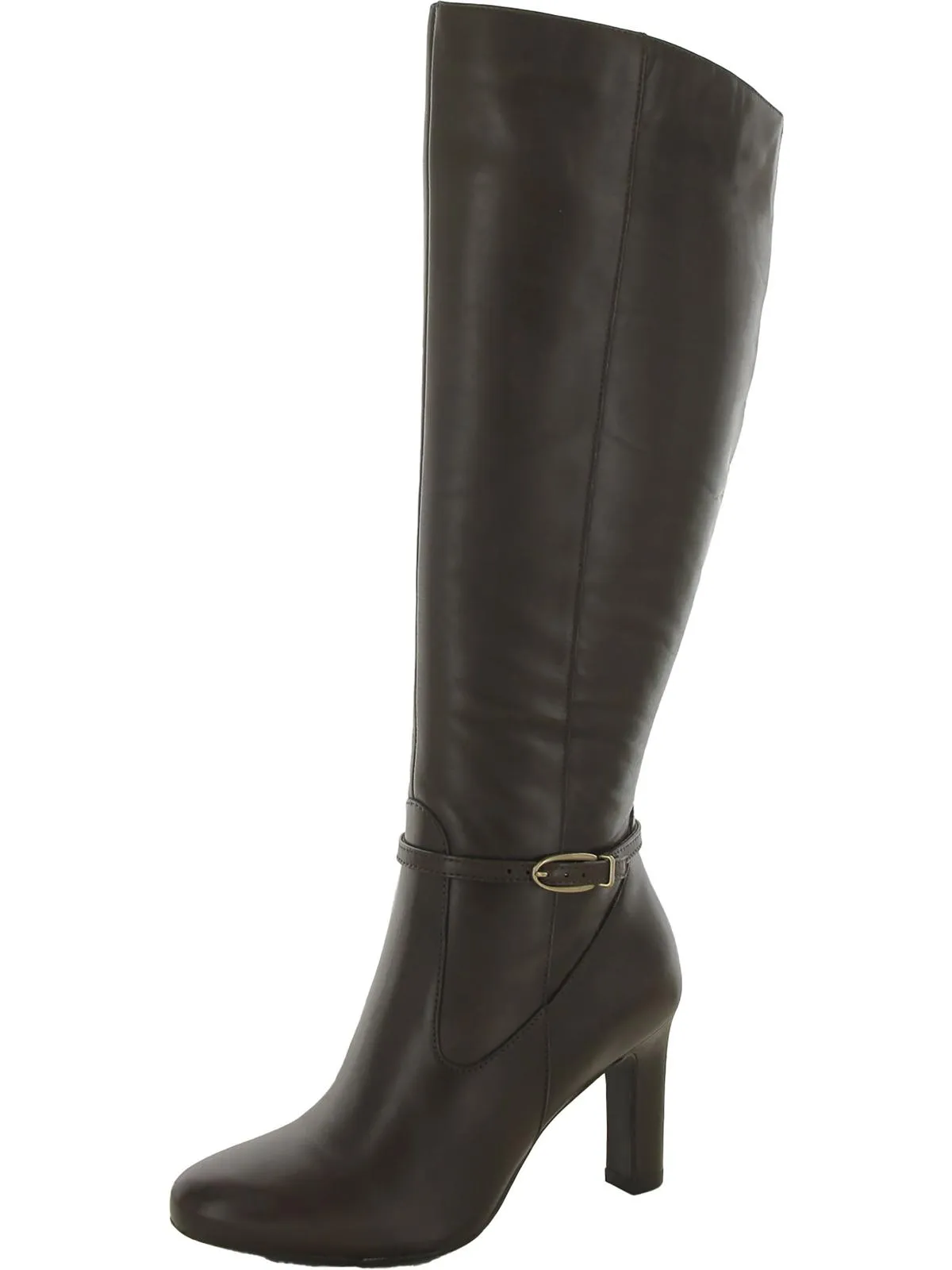 Henny Womens Leather Tall Knee-High Boots