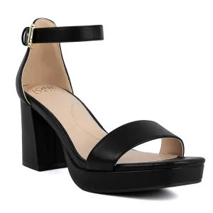 Herliza Womens Adjustable Manmade Ankle Strap