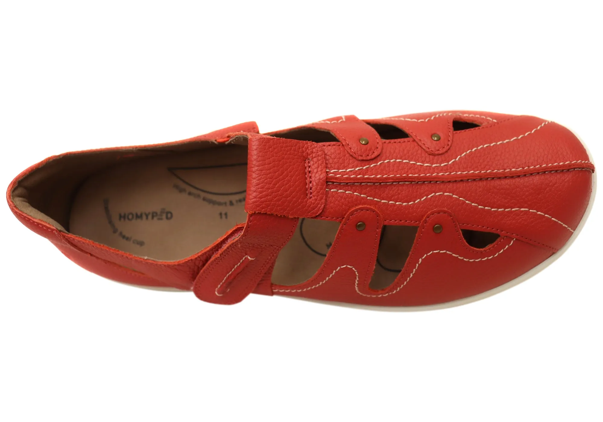 Homyped Jamima Womens Supportive Comfortable Leather Shoes Homyped Shoes
