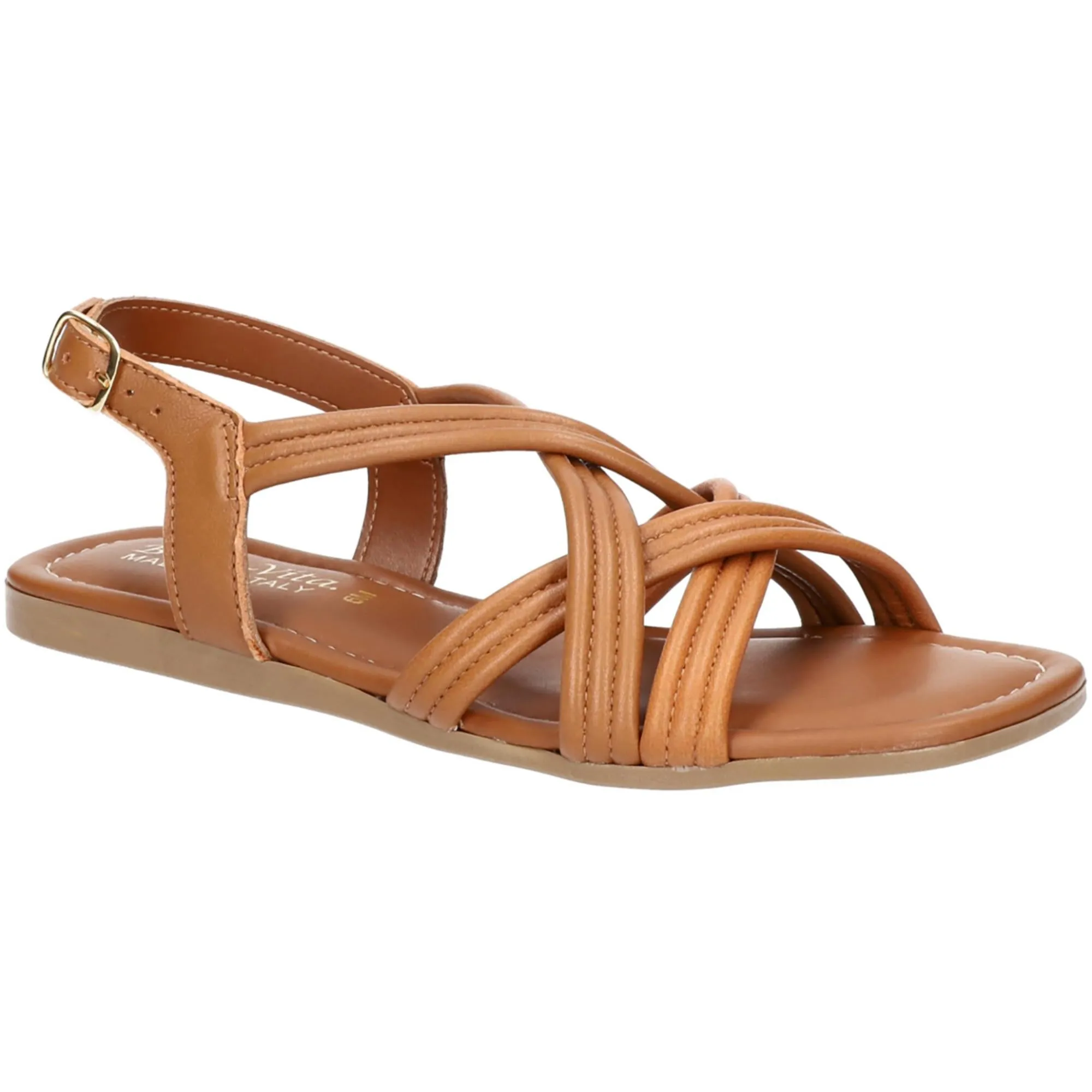 Ilo Italy Womens Leather Embossed Ankle Strap