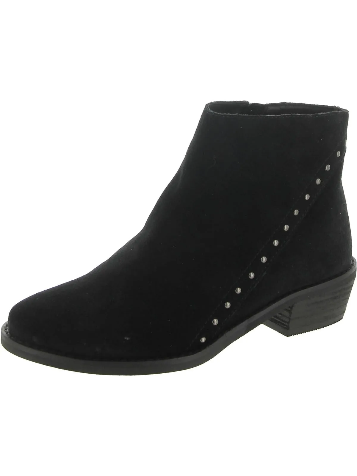 Irven Womens Suede Studded Ankle Boots