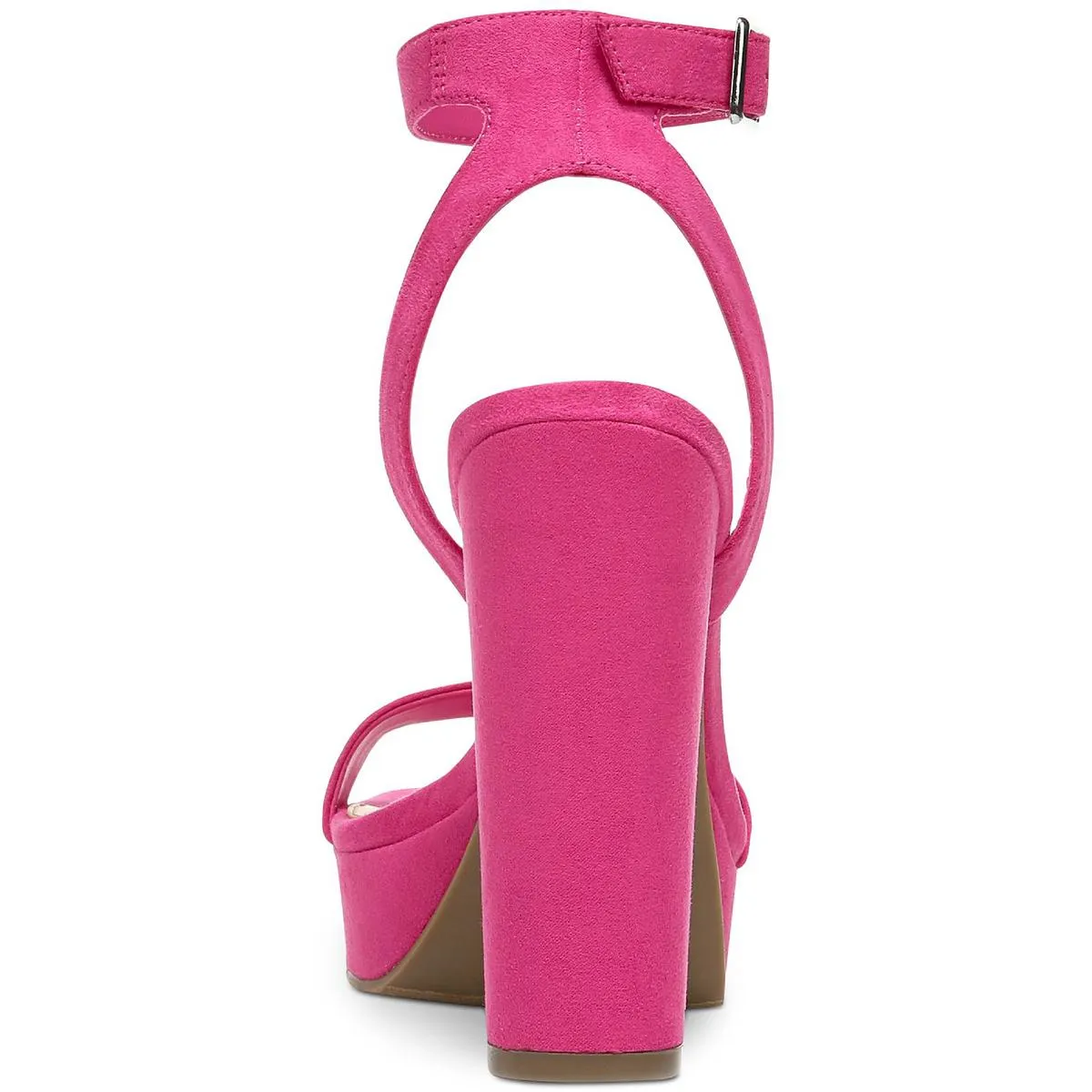 Ivy Womens Microfiber Ankle Strap Heels