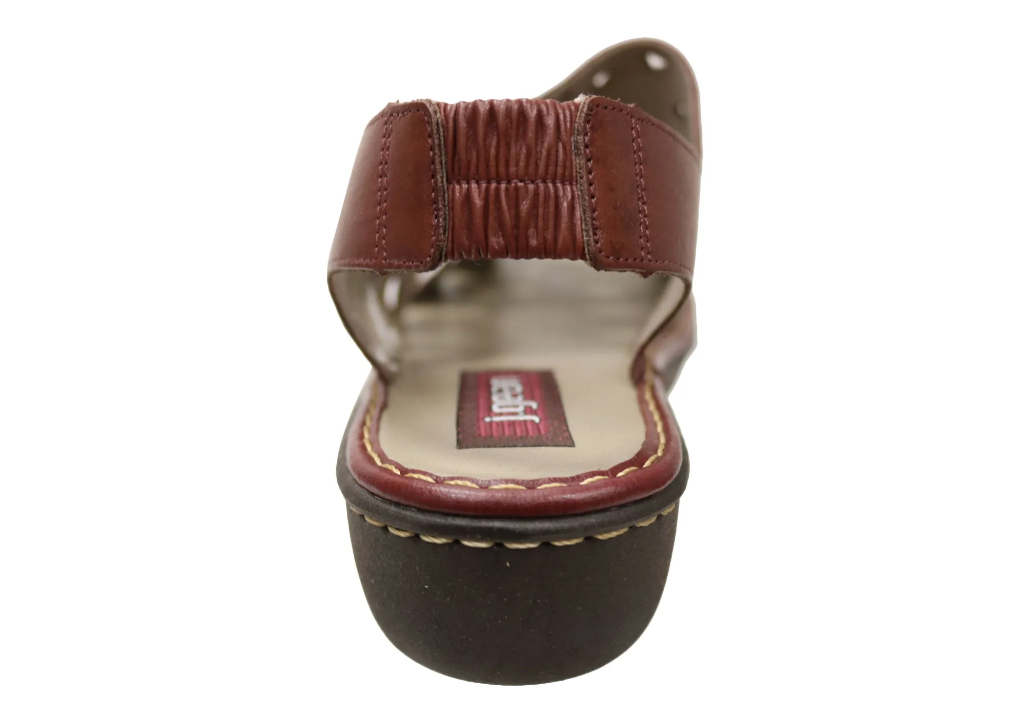 J Gean Orchid Womens Comfortable Leather Sandals Made In Brazil J Gean Shoes