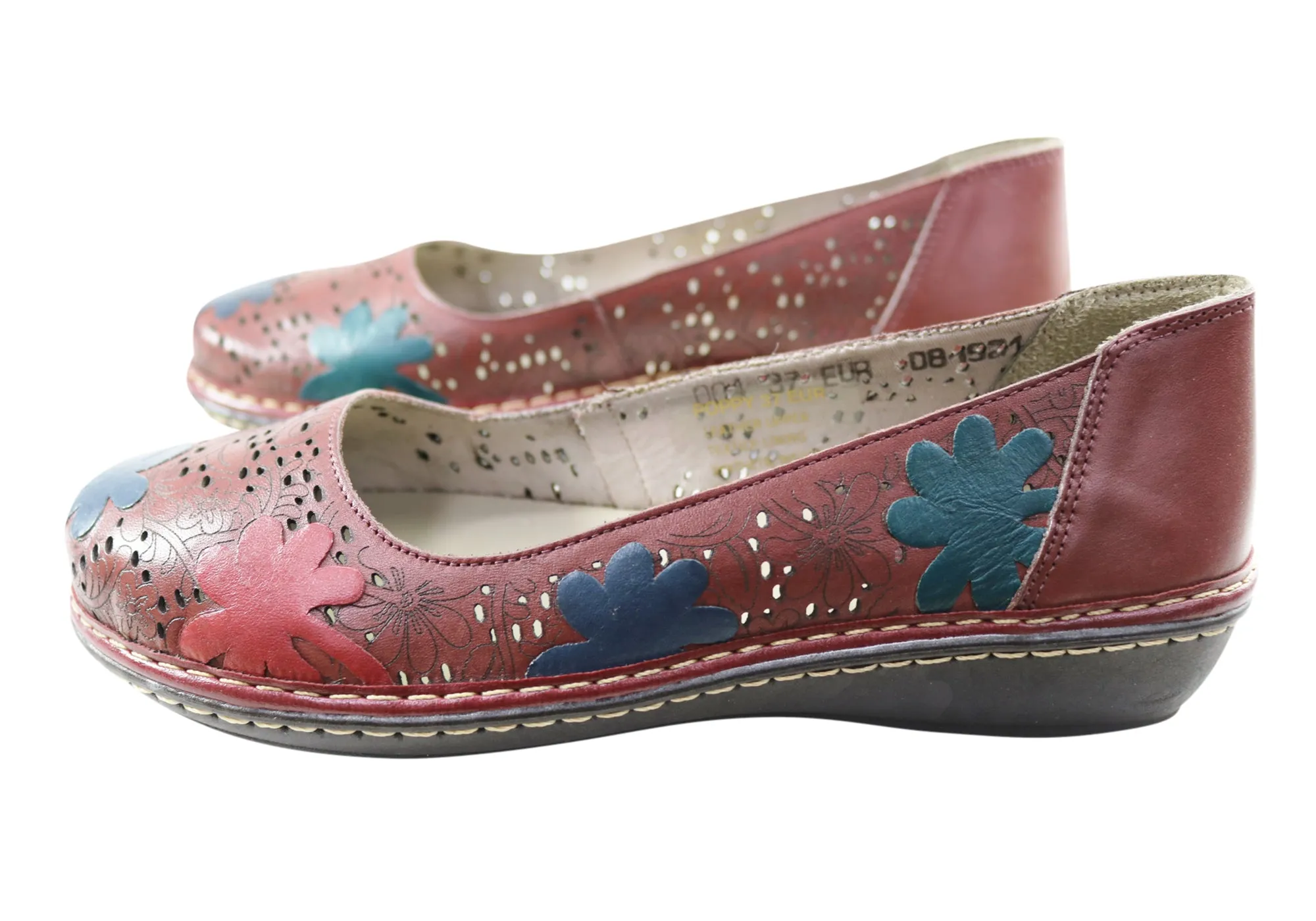 J Gean Poppy Womens Comfortable Leather Shoes Made In Brazil J Gean Shoes