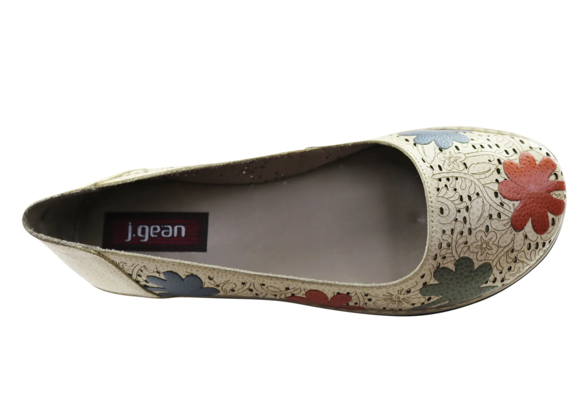 J Gean Poppy Womens Comfortable Leather Shoes Made In Brazil J Gean Shoes