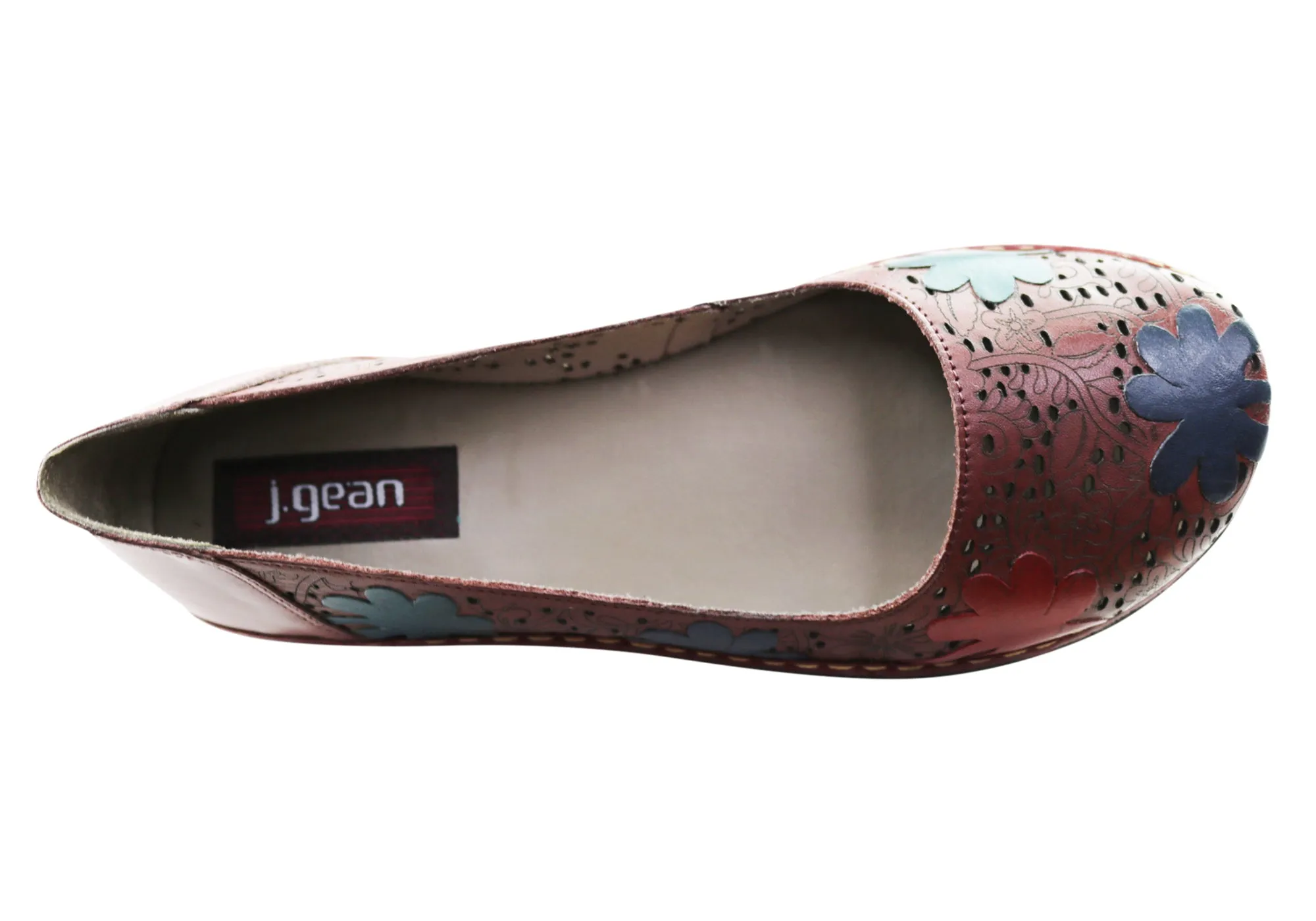 J Gean Poppy Womens Comfortable Leather Shoes Made In Brazil J Gean Shoes