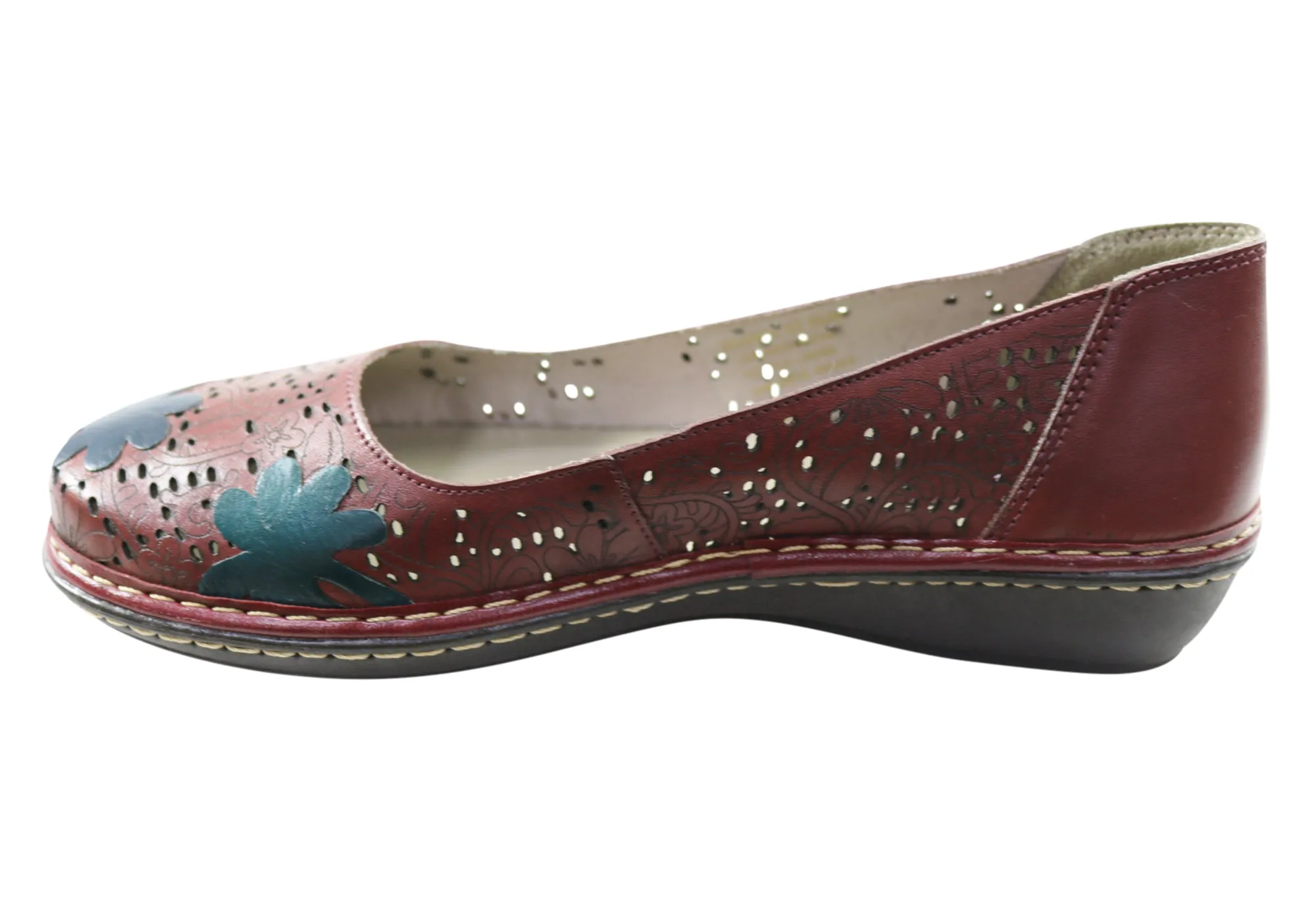 J Gean Poppy Womens Comfortable Leather Shoes Made In Brazil J Gean Shoes
