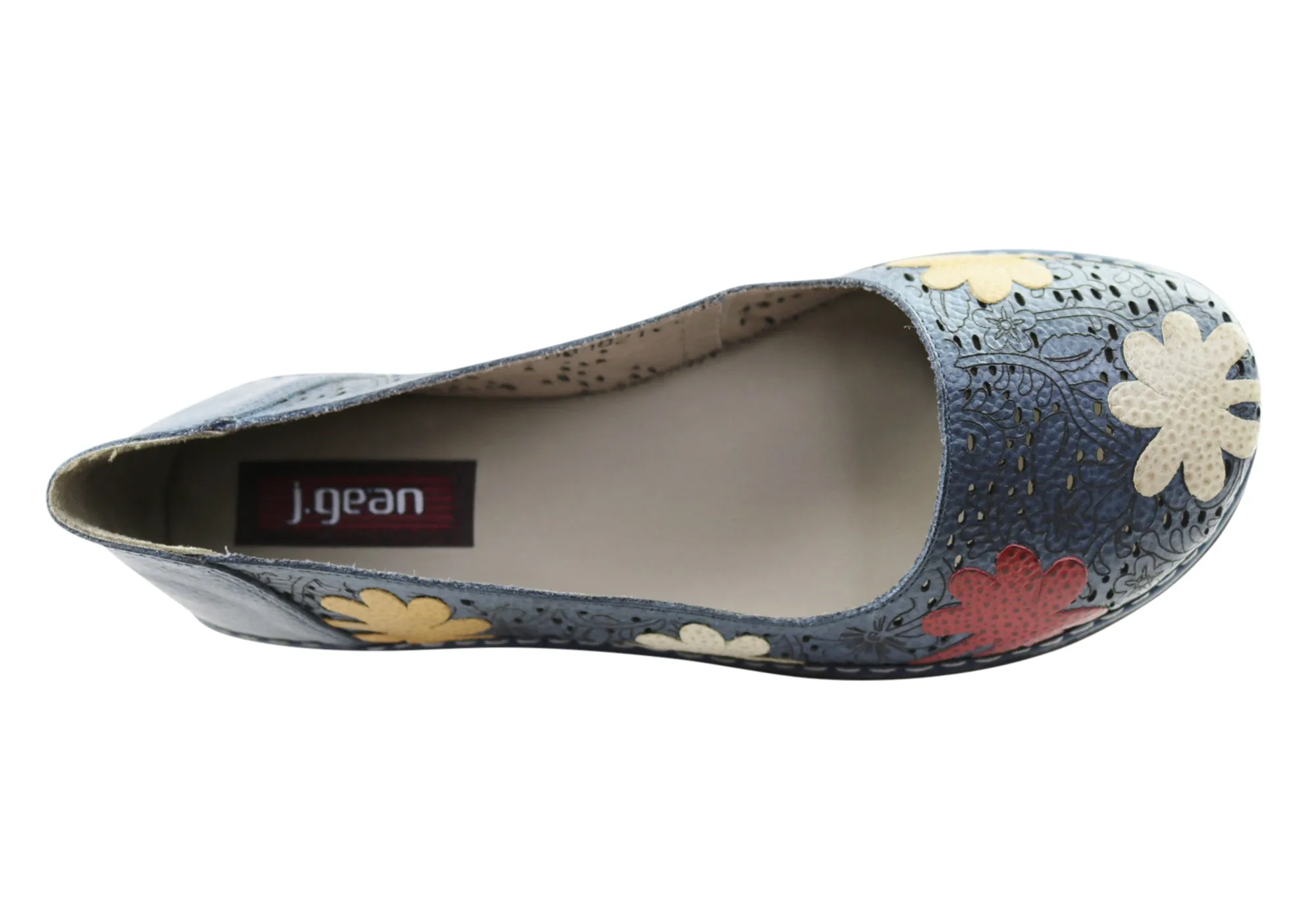 J Gean Poppy Womens Comfortable Leather Shoes Made In Brazil J Gean Shoes