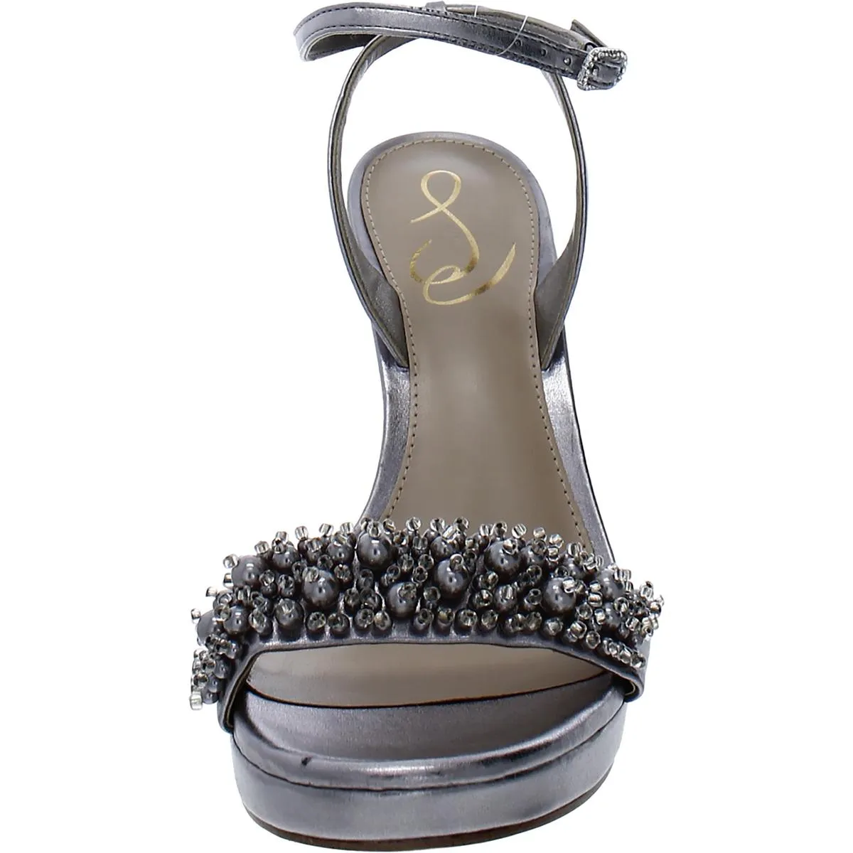 Jade Perla Womens Embellished Ankle Strap Heels
