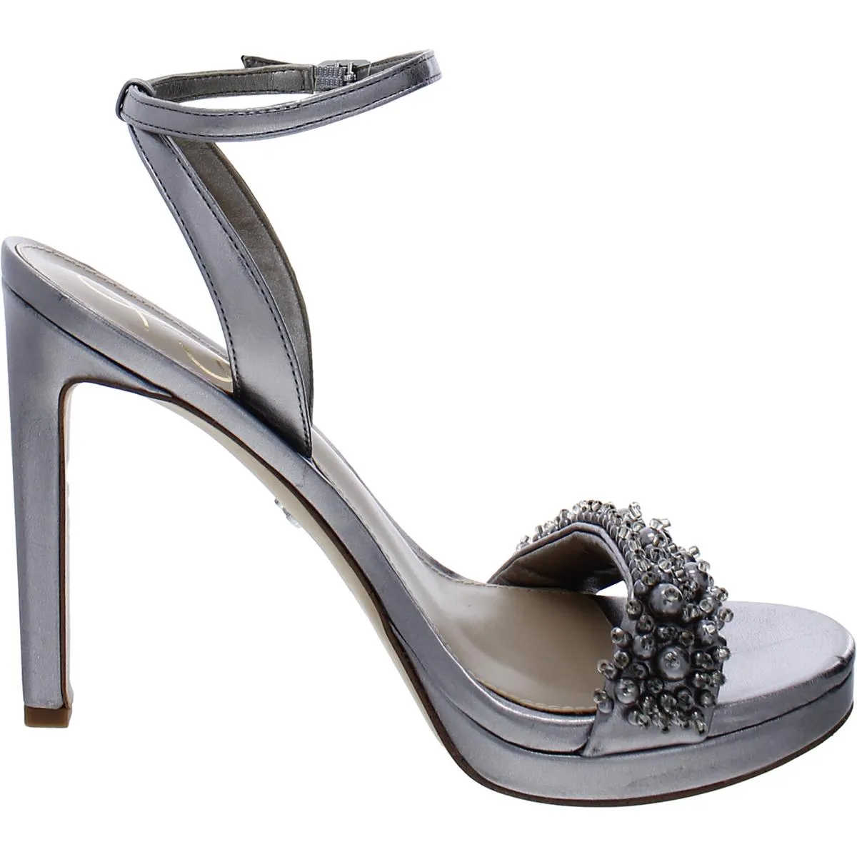Jade Perla Womens Embellished Ankle Strap Heels