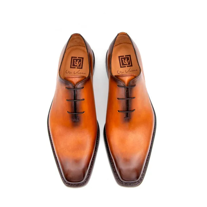Jason Sr Wholecut Lace Up Shoes - Caramel