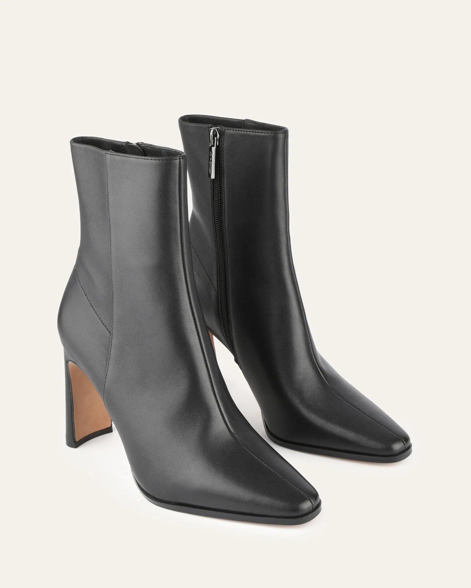 JEMIMA HIGH ANKLE BOOTS BLACK LEATHER