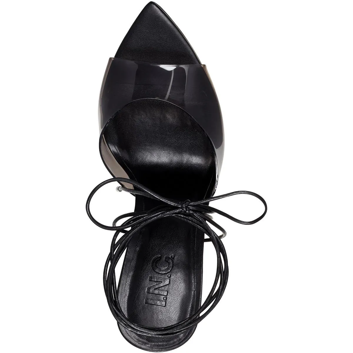 Jesippa Womens Faux Leather Ankle Wrap Heels