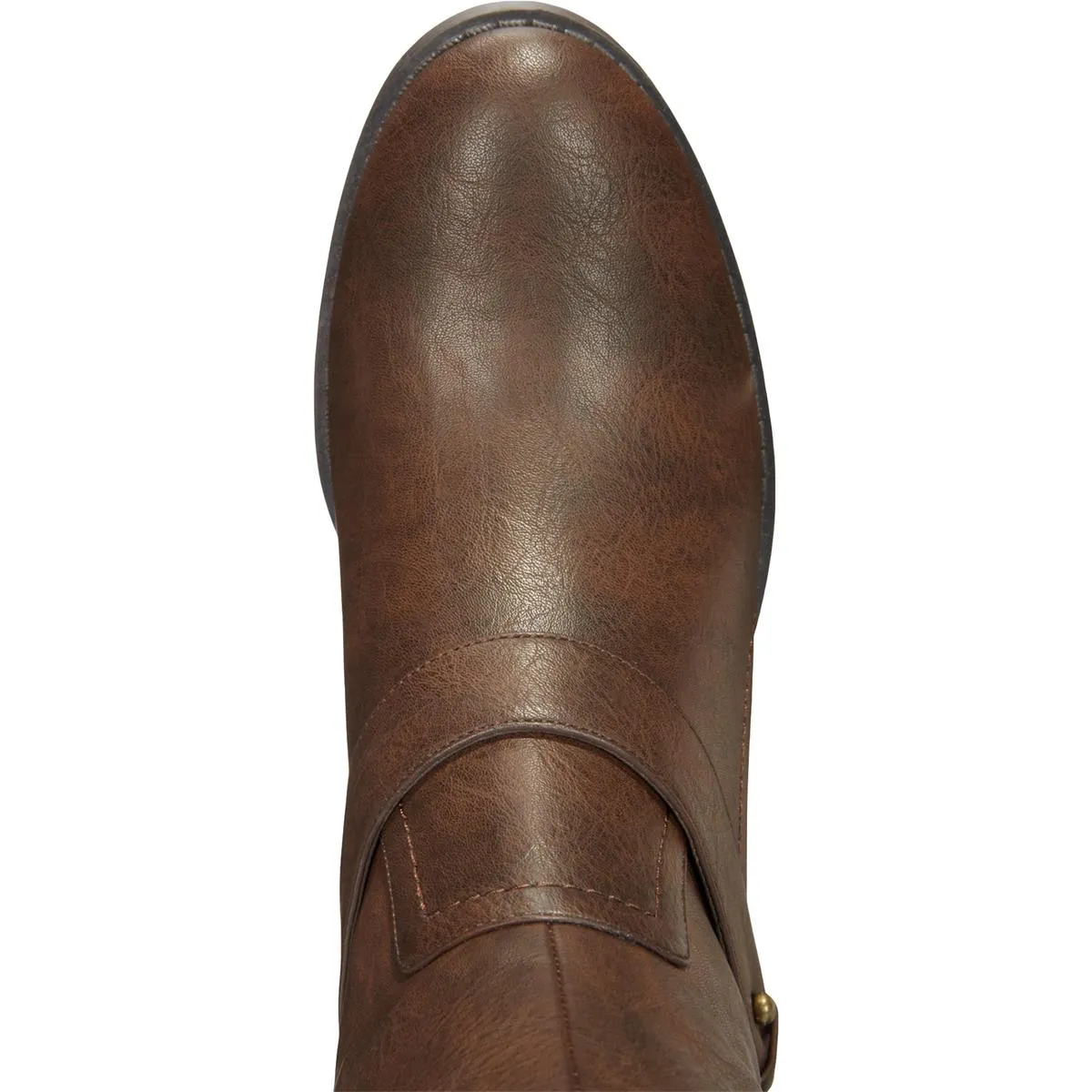 Jewel Womens Faux Leather Knee-High Riding Boots