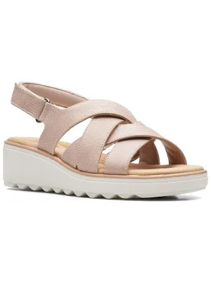 Jillian Spring Womens Ankle Strap Wedge Heel