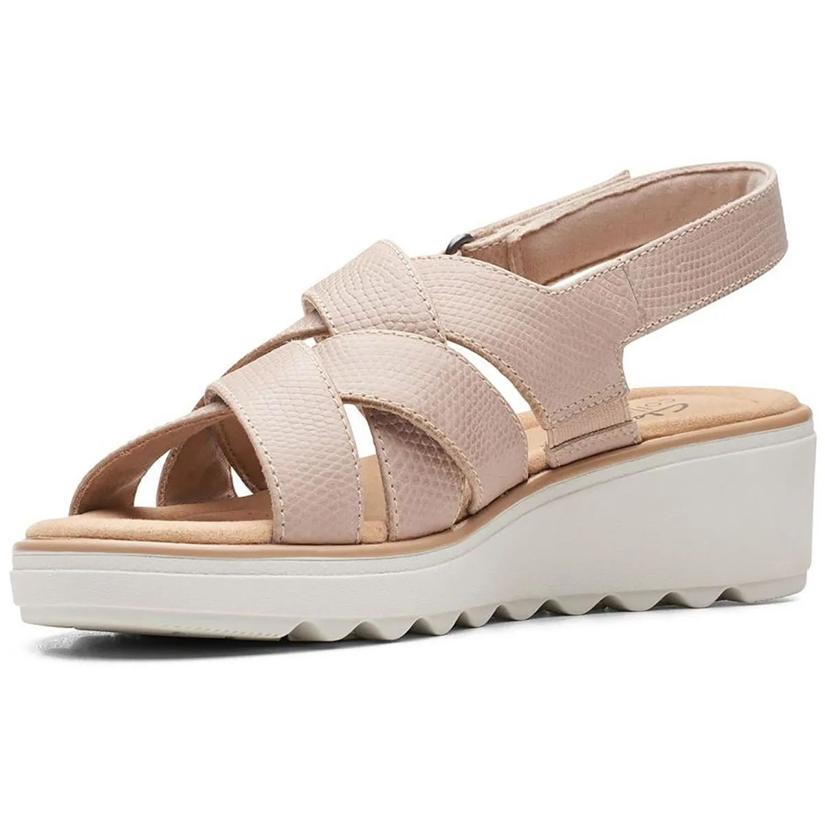 Jillian Spring Womens Ankle Strap Wedge Heel