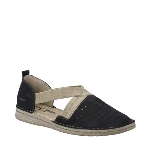 Josef Seibel Women's Sofie 44 Cross Strap Slip On in Black