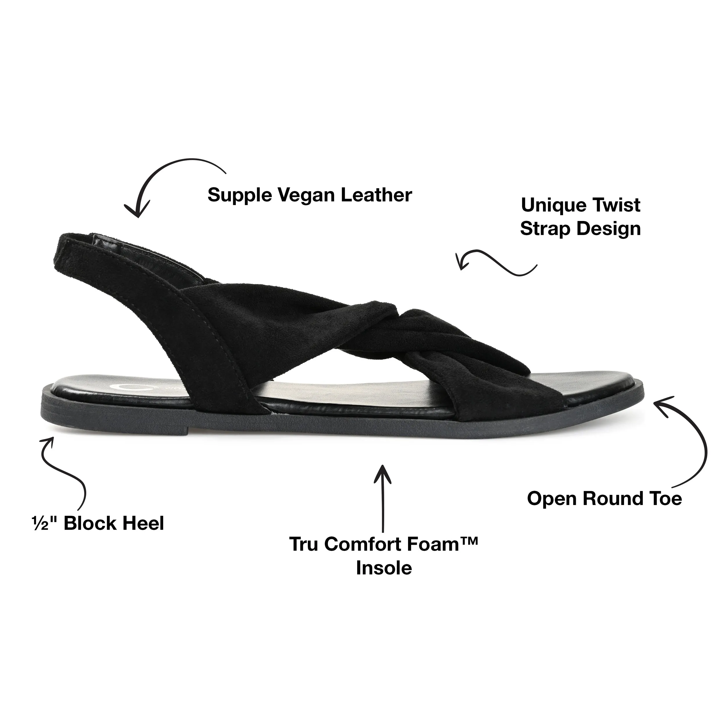 Journee Collection Women's Tru Comfort Foam Deleece Sandal