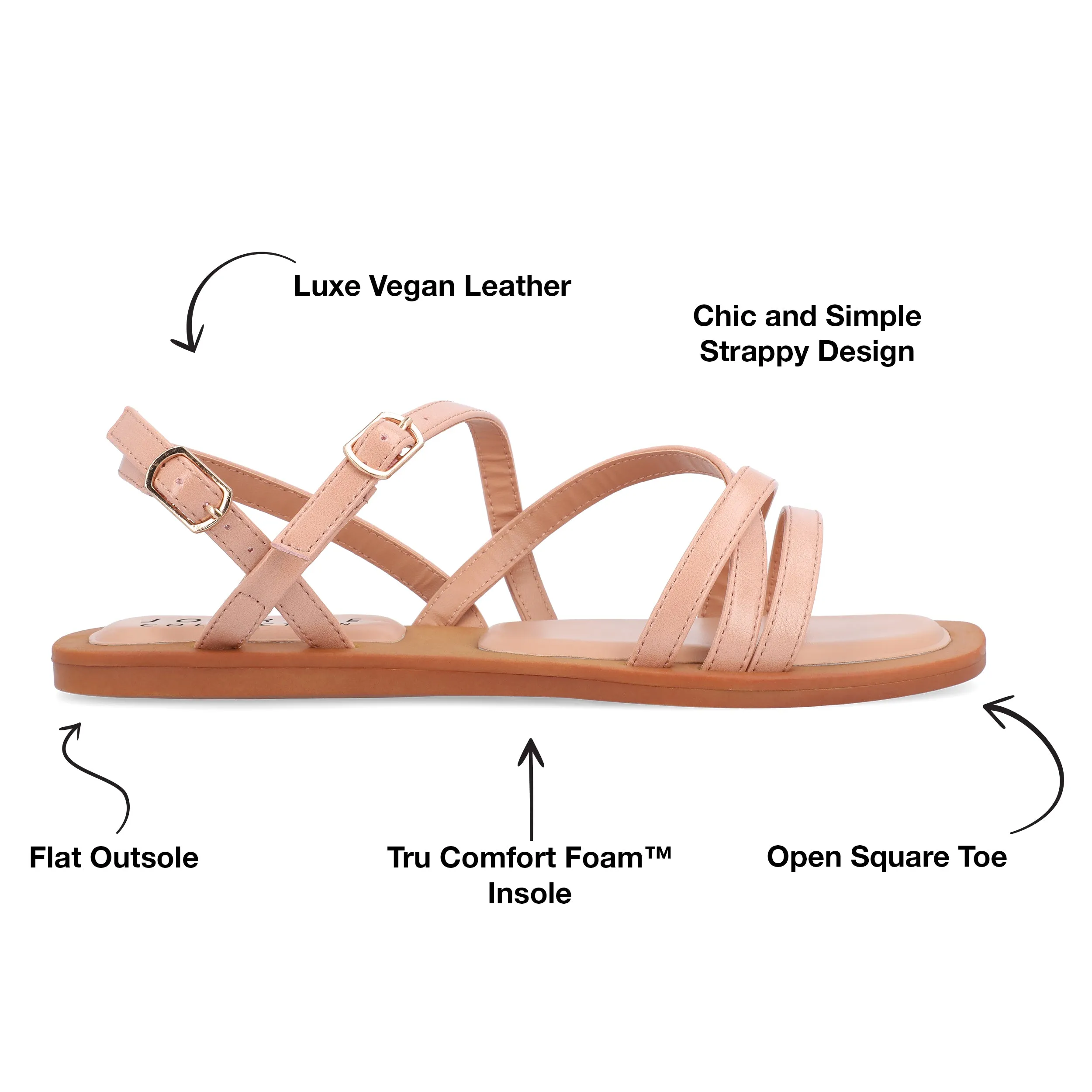 Journee Collection Women's Tru Comfort Foam Ennid Sandals