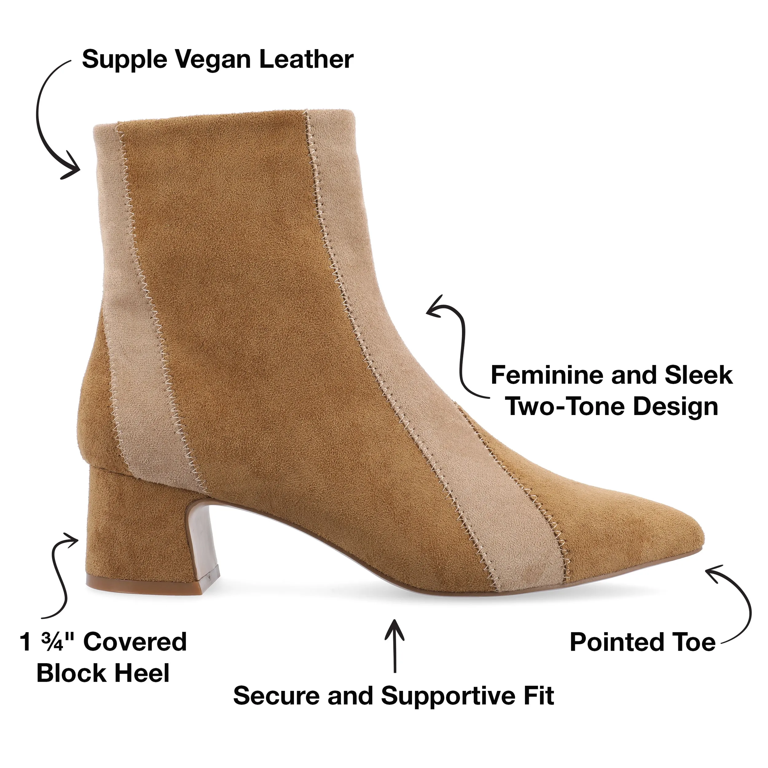 Journee Collection Women's Tru Comfort Foam Lusinda Booties