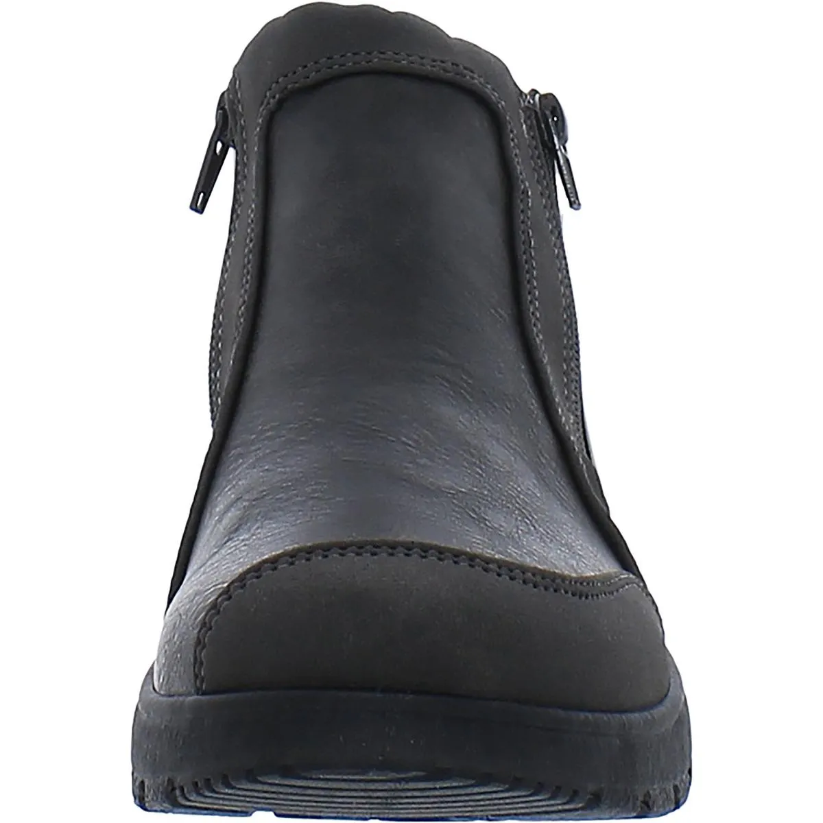 JOVI Womens Double Zipper Ankle Boots