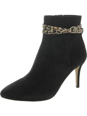 Kami Womens Suede Stiletto Ankle Boots