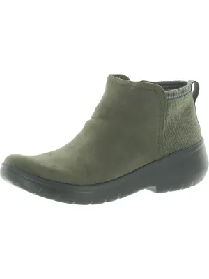 Karma Womens Faux Suede Ankle Booties