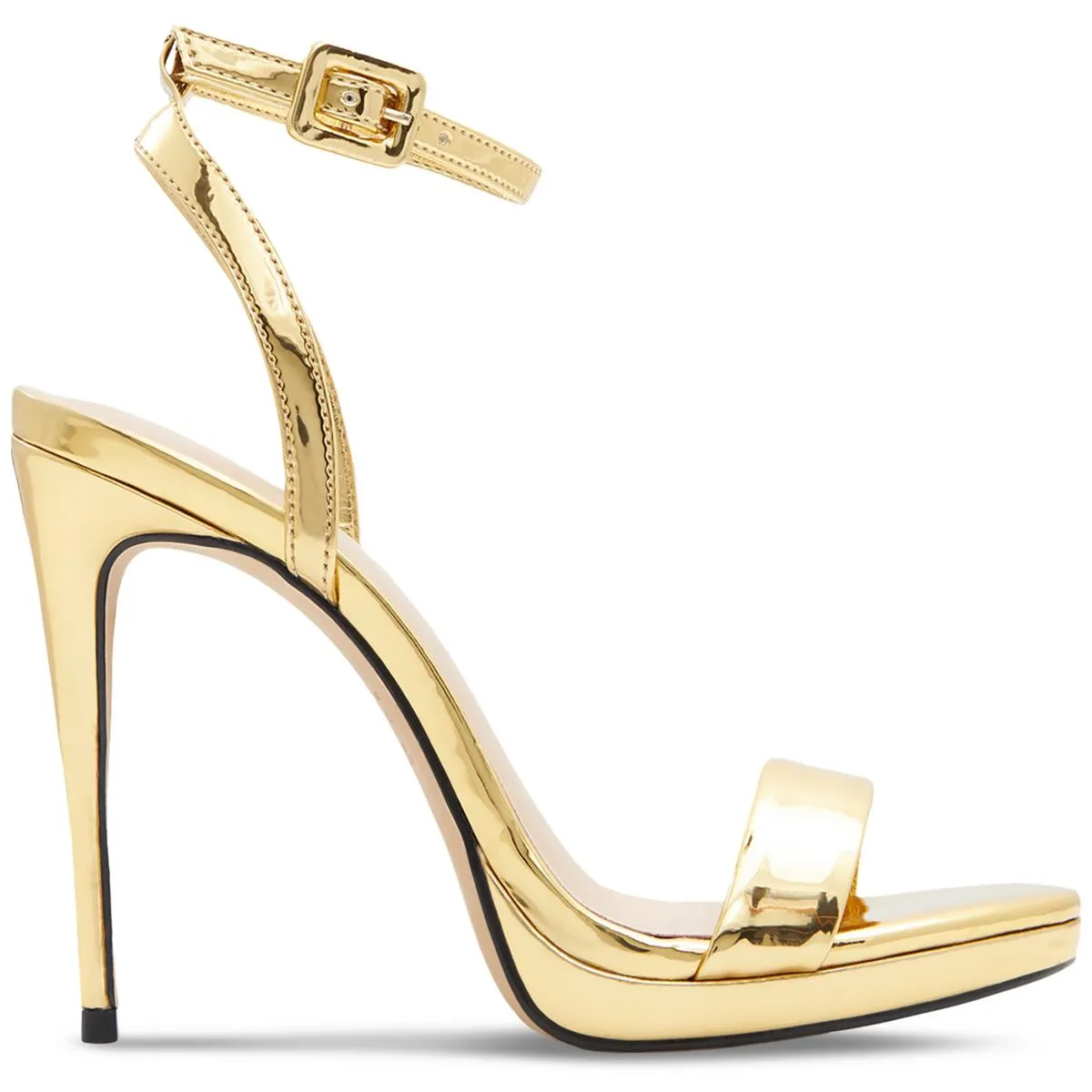 Kat Womens Patent Ankle Strap Pumps