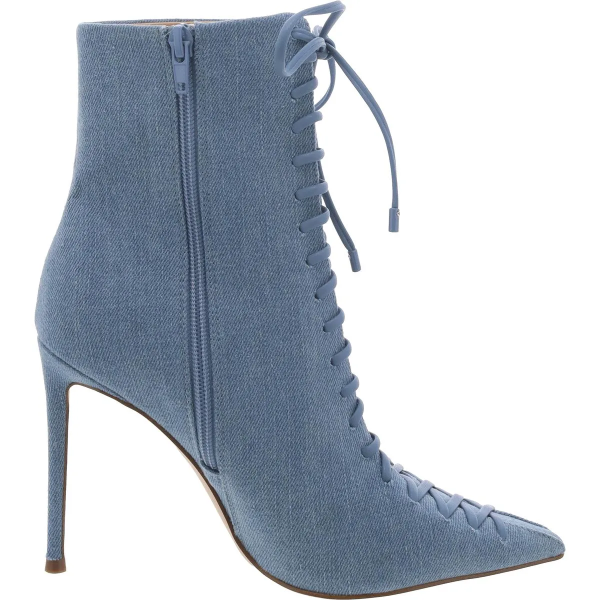 Katari Womens Zipper Lace-Up Ankle Boots
