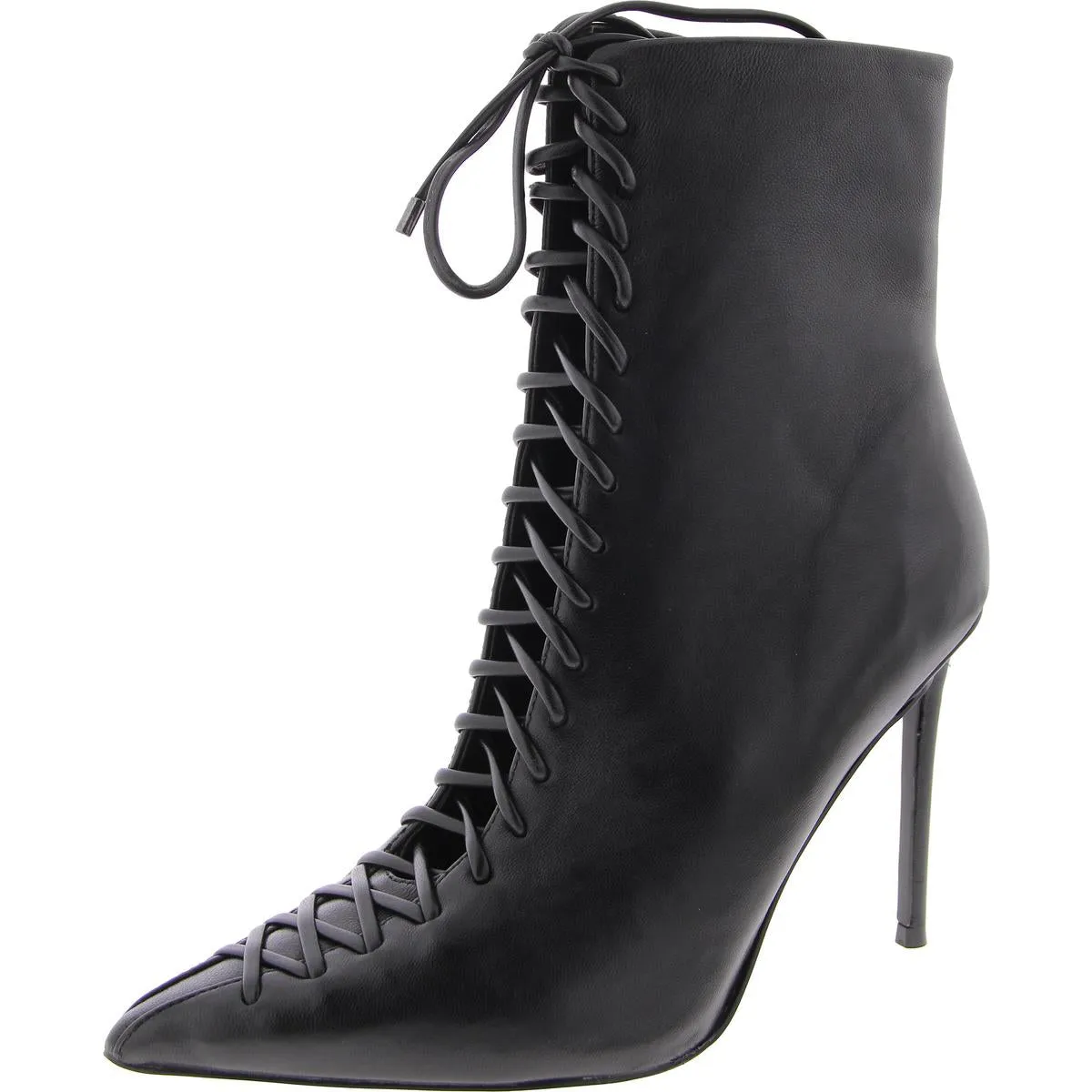 Katari Womens Zipper Lace-Up Ankle Boots