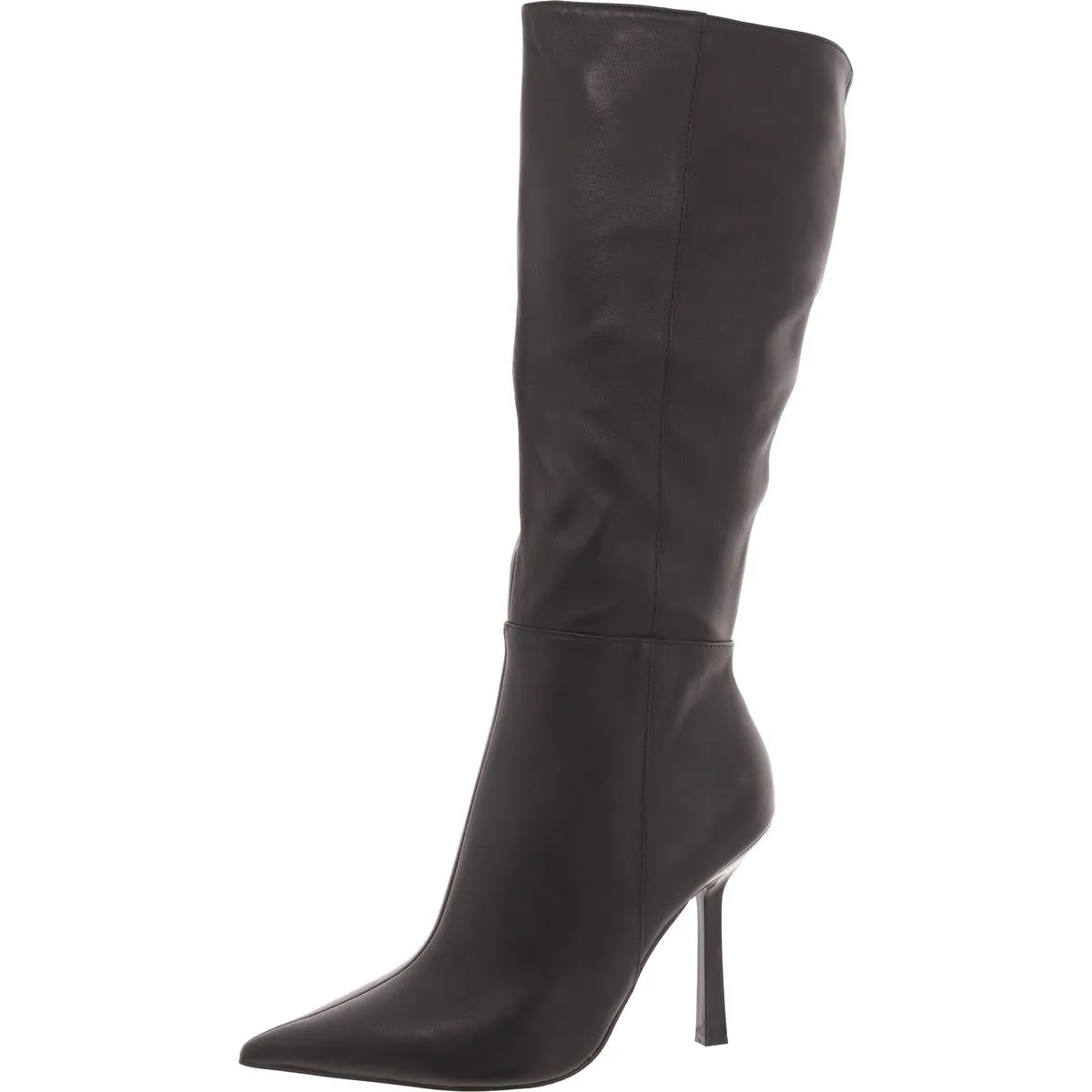 Kathleen Womens Leather Pointed Toe Knee-High Boots