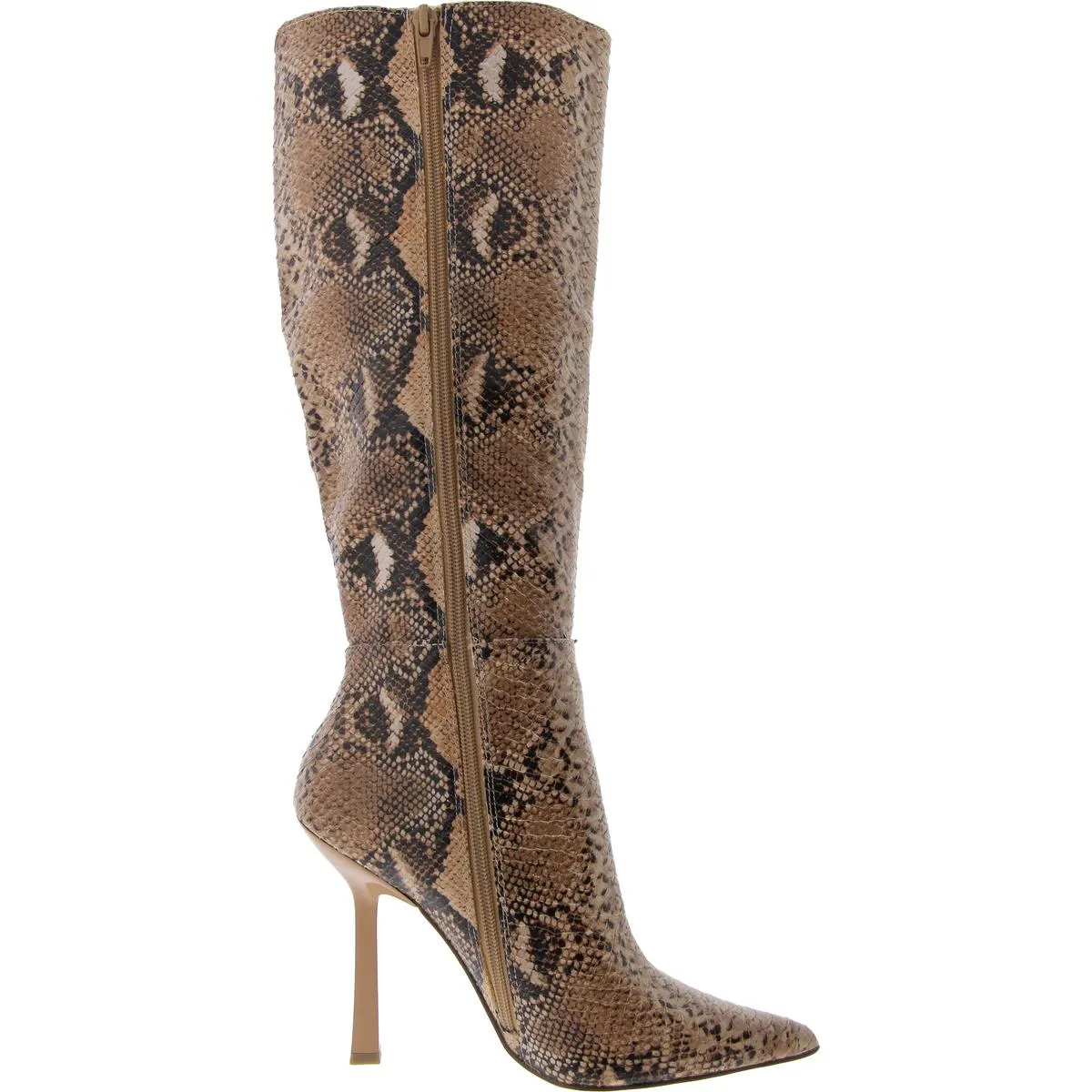 Kathleen Womens Leather Pointed Toe Knee-High Boots
