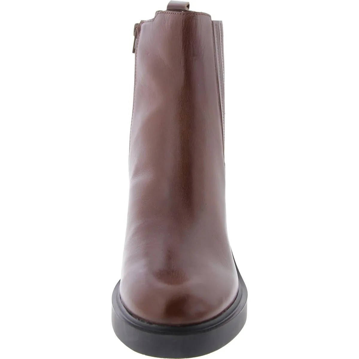 Kayden Womens Leather Block Heel Ankle Boots